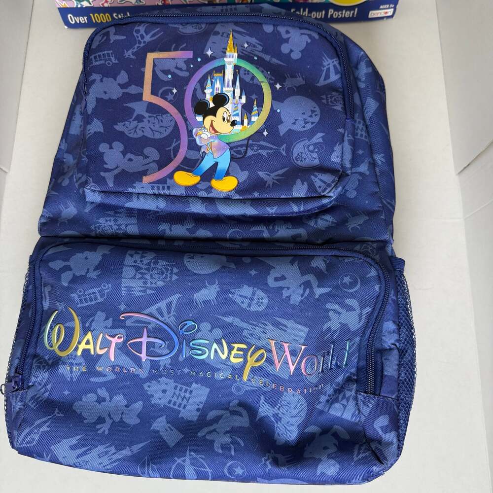Disney Mickey 50th Anniversary Backpack & Sticker Activity Pad Combo